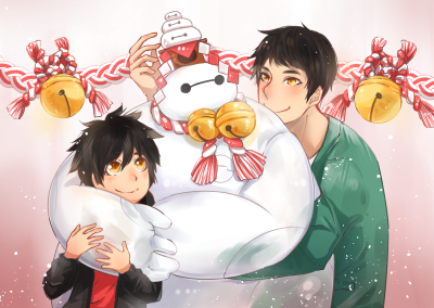 Big Hero 6 （超能陆战队） Hiro Hamada （小宏） Tadashi Hamada （泰迪） Baymax（大白）