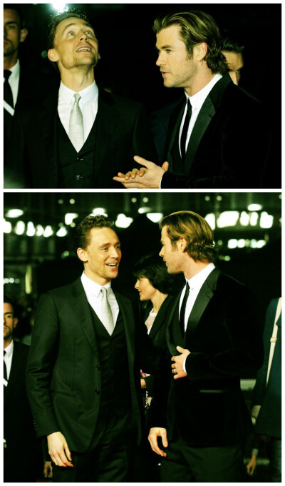 #TomHiddleston##ChrisHemsworth# 和锤哥比起来，抖森的手好少女（图源汤origin: hiddlesworthlove）