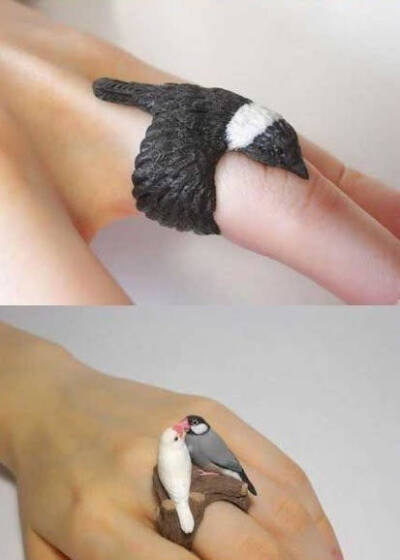 小动物戒指，戴上手指的童话，你想要哪个？