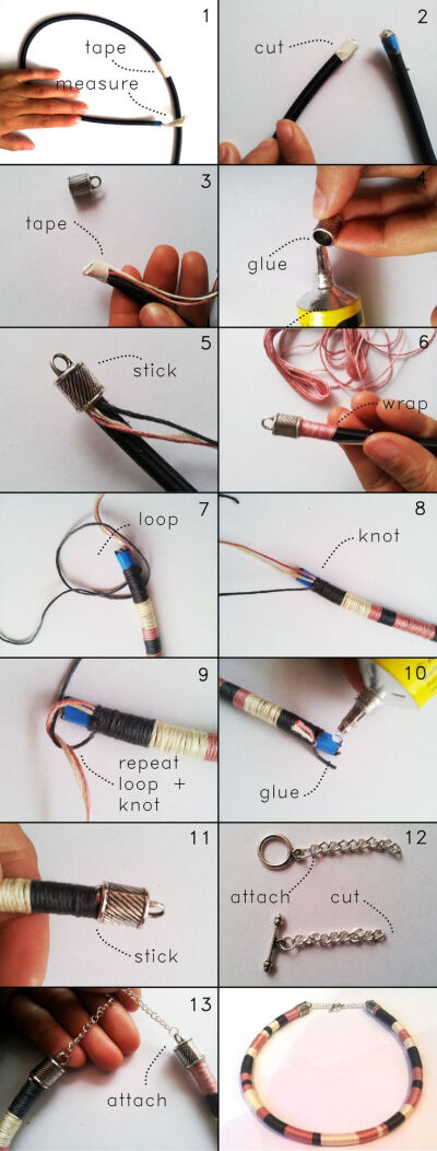 螺纹项链DIY教程