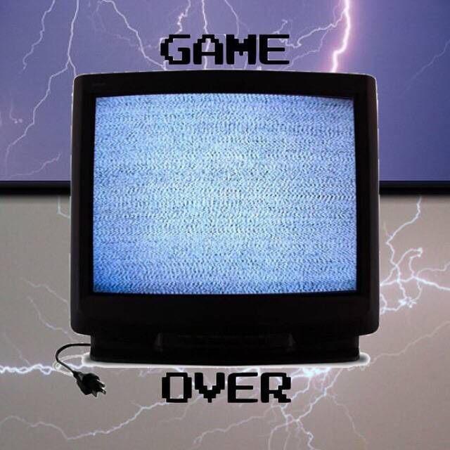 素材 电视 game over 原宿 闪电