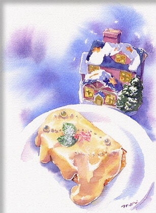 日本美食画家Mari美食水彩画