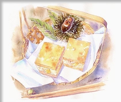 日本美食画家Mari美食水彩画