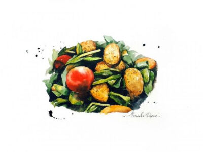 maliko vadarya的水彩画集watercolor food