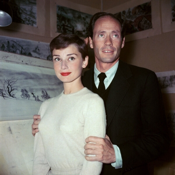 Audrey Hepburn and her husband Mel Ferrer