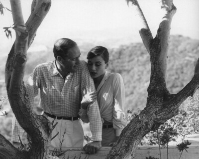 Audrey Hepburn and her husband Mel Ferrer