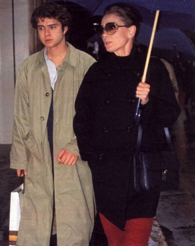 Audrey Hepburn with her son Luca