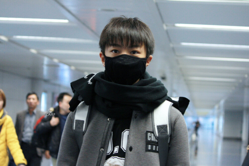 TFBOYS王俊凯 王俊凯，141207首都-江北机场高清图 cr.logo