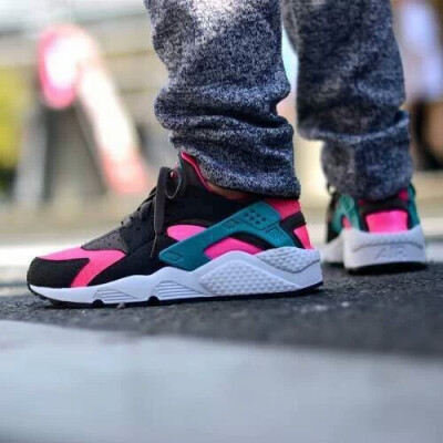 耐克华莱士Nike Air Huarache 黑粉蓝 男女鞋 36-44