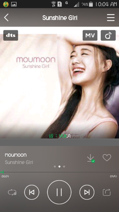 ♡《Sunshine girl》Moumoon.去年室友有一阵子死迷这首歌，就连空间背景音乐都是它。之前有印象但是没有关注，后来经室友“熏陶”，“洗脑”。柔月是日本一个二人组合，女歌手英文发音居然不是浓重的日式英语就已经…