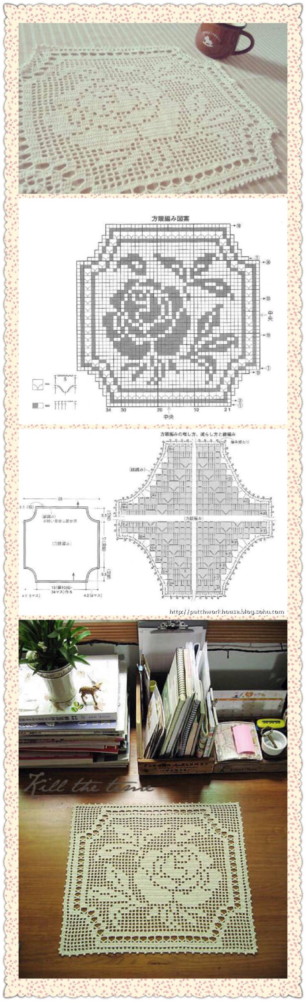 玫瑰桌布