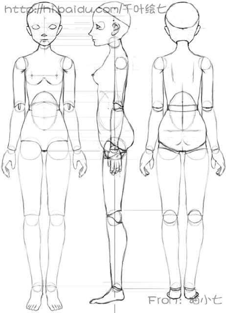 BJD 娃娃 草图