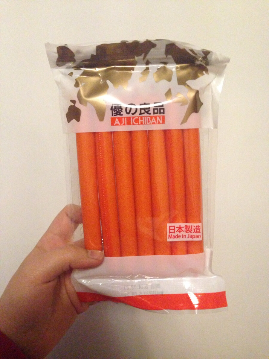 muji 鱼肠 味道不错，小贵