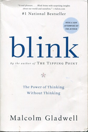 Blink: The Power of Thinking Without Thinking.这本书是说心里行为的...大概是,里面的小例子都挺好玩不错.有些说的人性之类的可以借鉴.说人的潜意识之强大说得不错.暑假书目之一