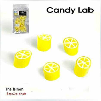 Candy lab 澳洲纯手工糖果创意水果味硬糖 【柠檬味】 60g袋装