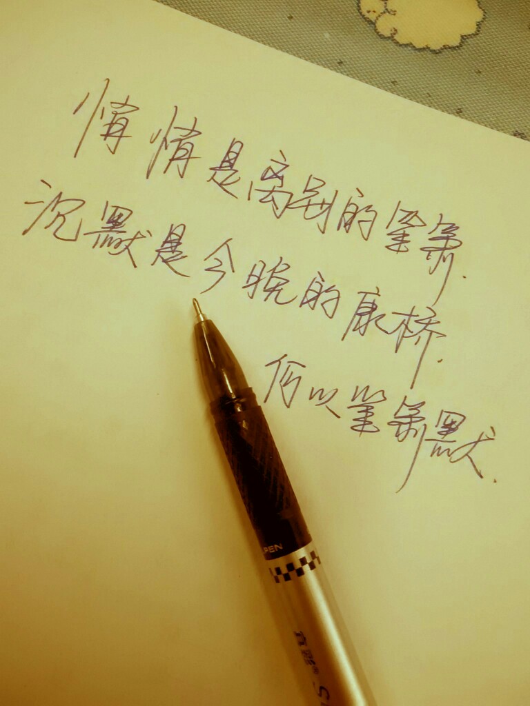 悄悄是离别的笙箫，沉默是今晚的康桥