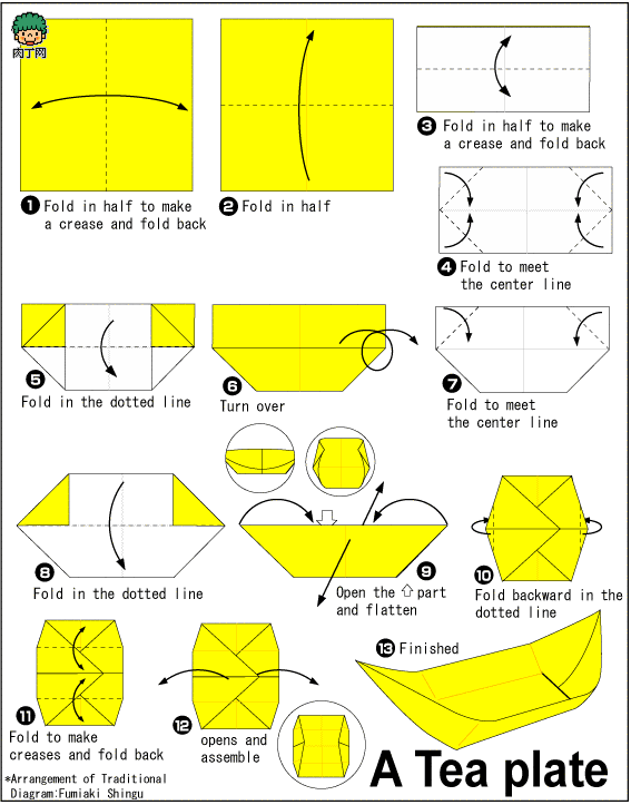 纸船盘子