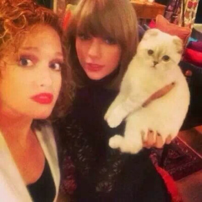 一手托猫的即视感Taylor Swift