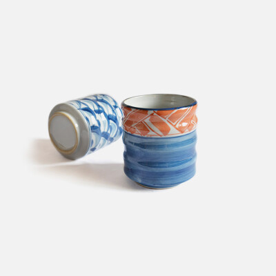 lototo日式手绘水杯 陶瓷创意茶杯 暖手杯陶瓷杯子情侣杯对杯和风