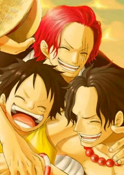 海贼王 ONE PIECE 喜欢这群阳光快乐的人们 路飞 艾斯 红发香克斯