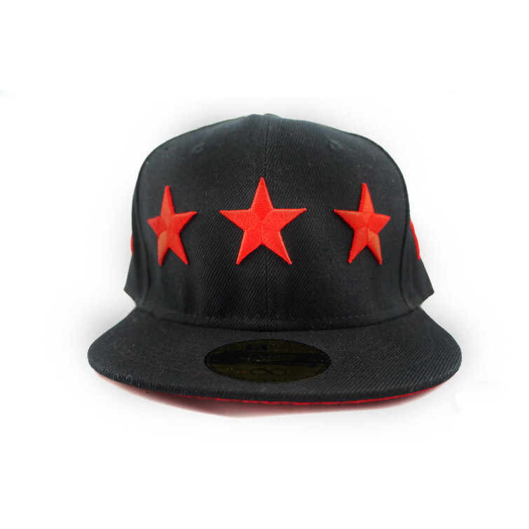 snapback 平檐帽 PRIMO STARS 五芒星 环周七星 经典刺绣棒球帽