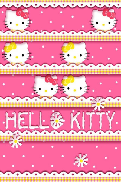 hello kitty平铺 手机屏幕壁纸