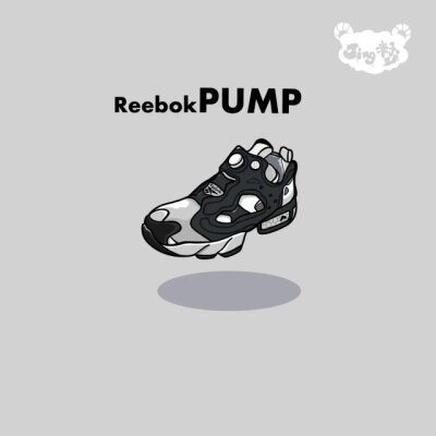 随手涂一组Reebok PUMP 插画