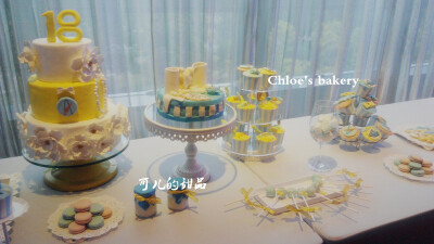 美亚航空商务甜品台，翻糖蛋糕甜品台。可儿的甜品,Chloe's bakery，用心为大家奉上最美可口的蛋糕，专注婚庆商务甜品台、结婚蛋糕、喜饼，欢迎咨询。淘宝搜店铺即见。