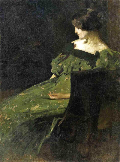 美国油画家约翰.怀特.亚历山大（John White Alexander (1856 – 1915)