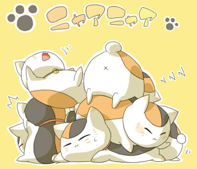 【夏目友人帐】 二次元 壁纸 插画 猫咪老师