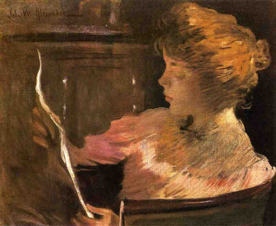 美国油画家约翰.怀特.亚历山大（John White Alexander (1856 – 1915)