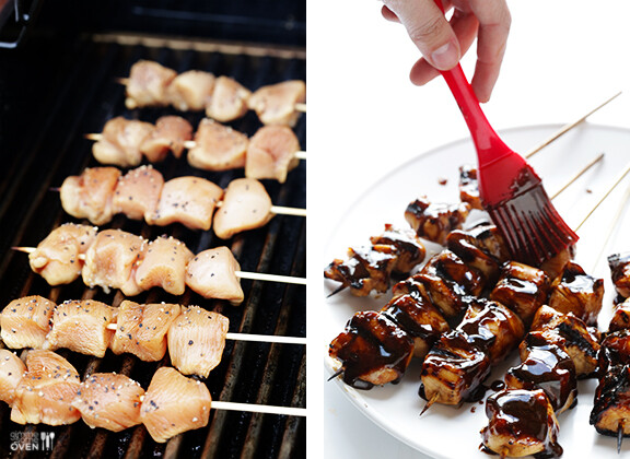 EASY BALSAMIC CHICKEN SKEWERS