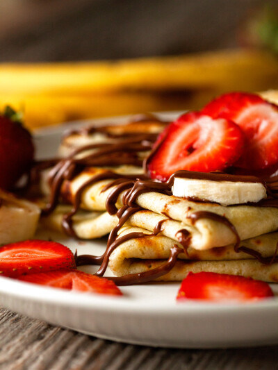 Chocolate Banana Crepes