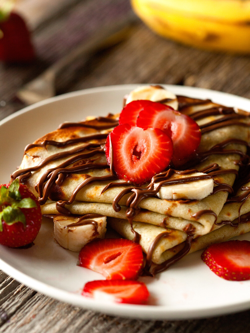 Chocolate Banana Crepes