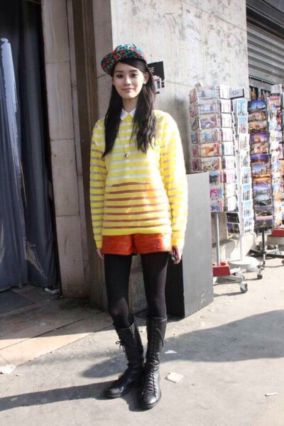 #超模#-奚梦瑶（Ming Xi）鬼马温婉可人儿，再来几组她的高分街拍Look...So Fashion！