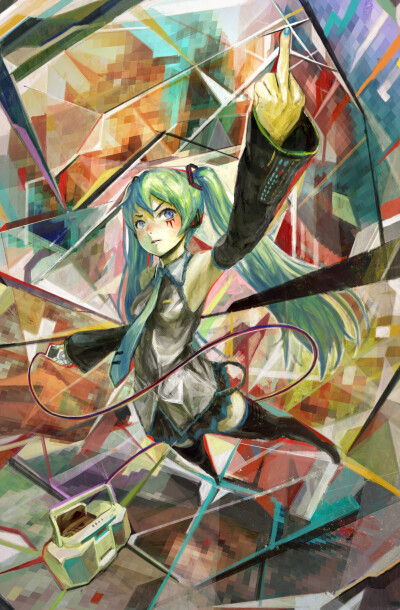 初音ミク | NaBaBa [pixiv] http://www.pixiv.net/member_illust.php?mode=medium&amp;amp;illust_id=16742039