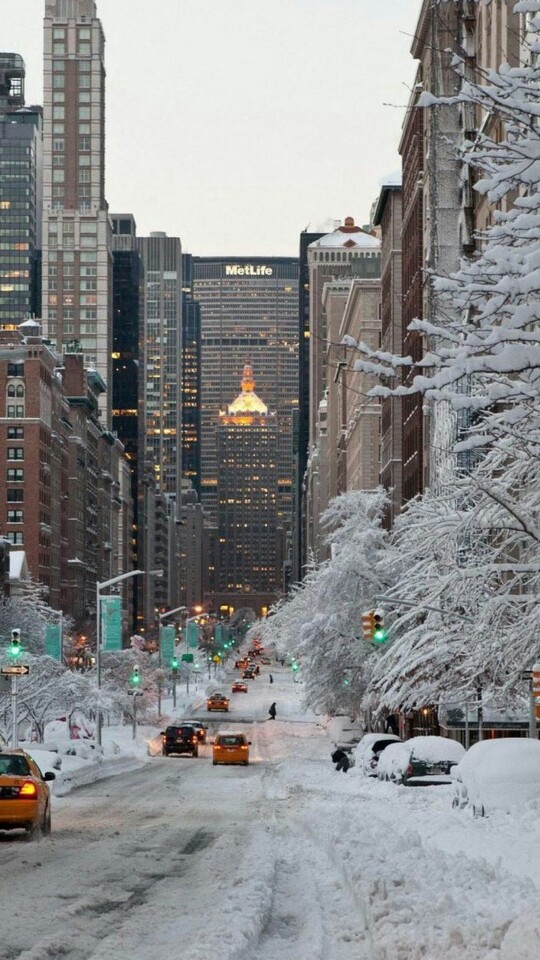 snow in New York