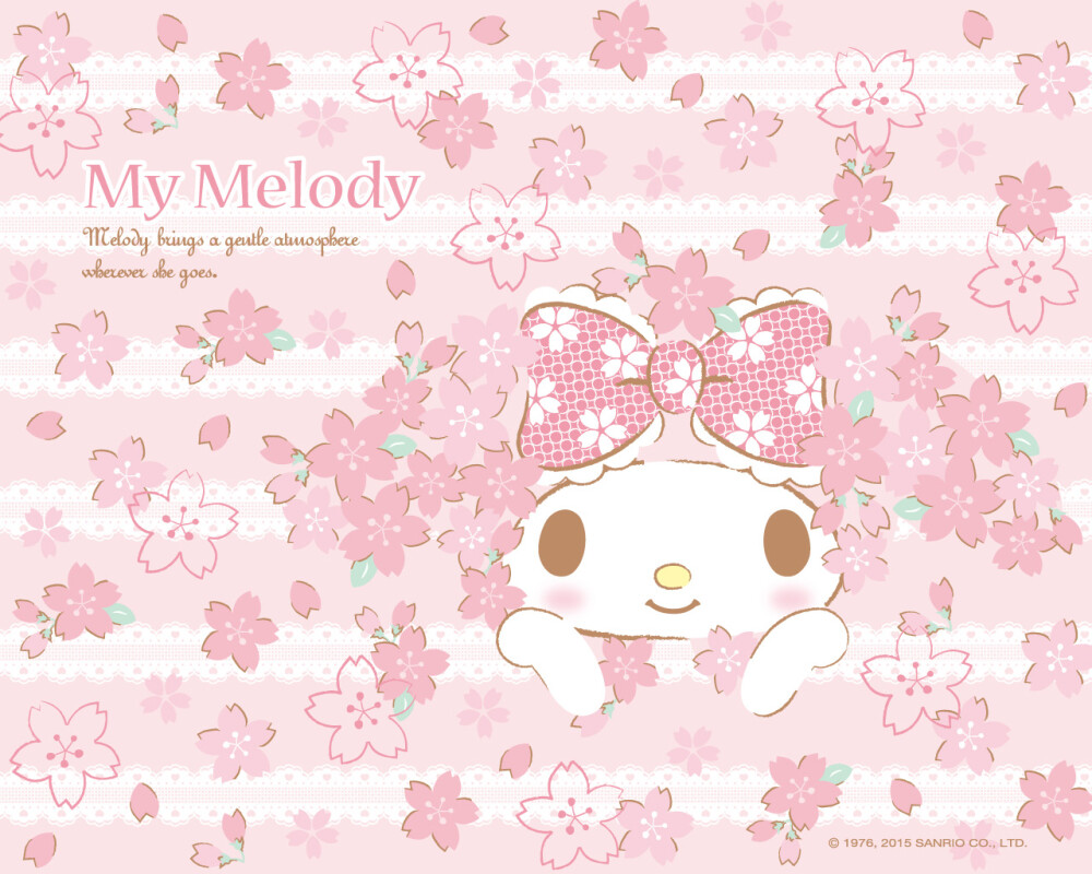 My Melody 美乐蒂 樱花系列 官方壁纸 1280×1024