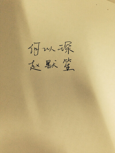 赵默笙，何以琛