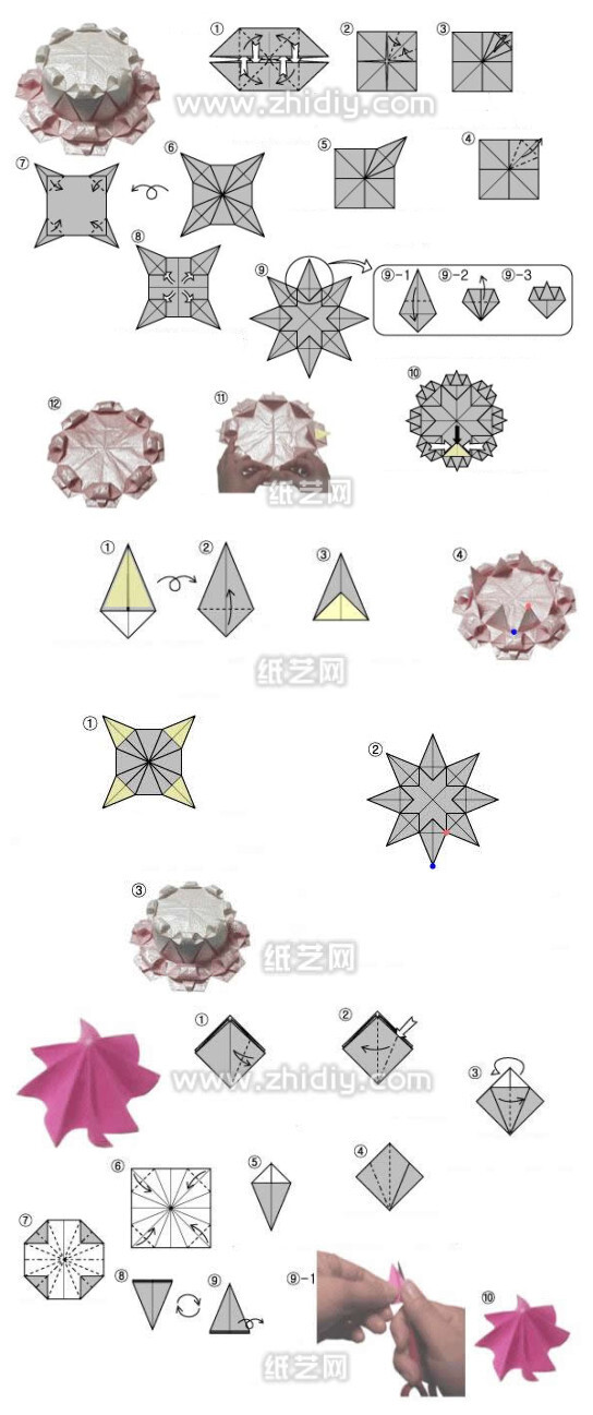 【折纸教程】生日蛋糕折纸