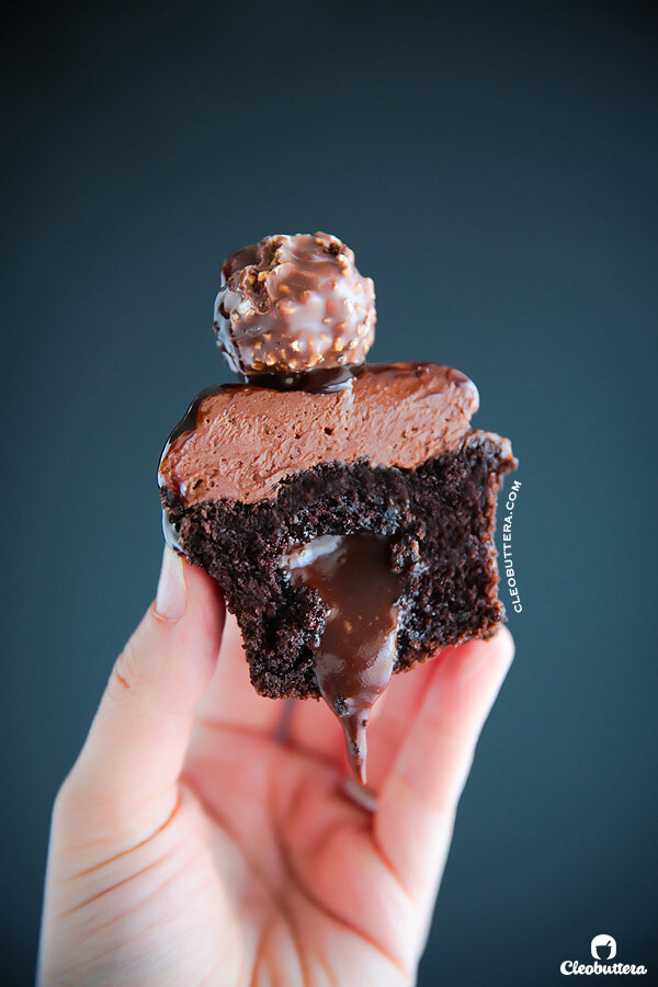 Nutella Lava Cupcakes