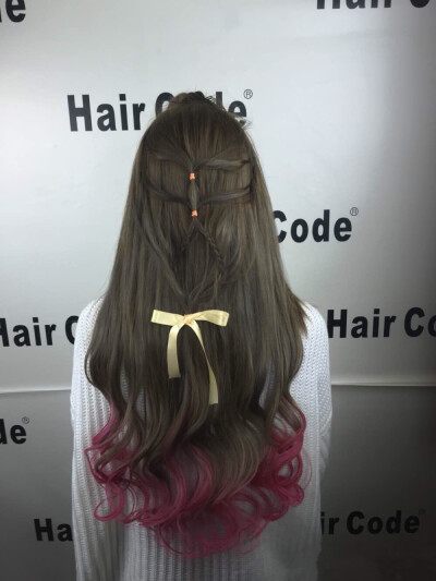 无痕接发。时尚色彩