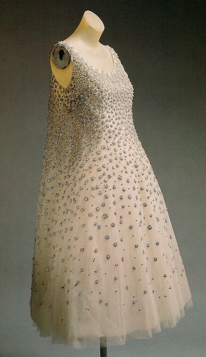 1958 evening dress, christian dior by yves st. laurent.