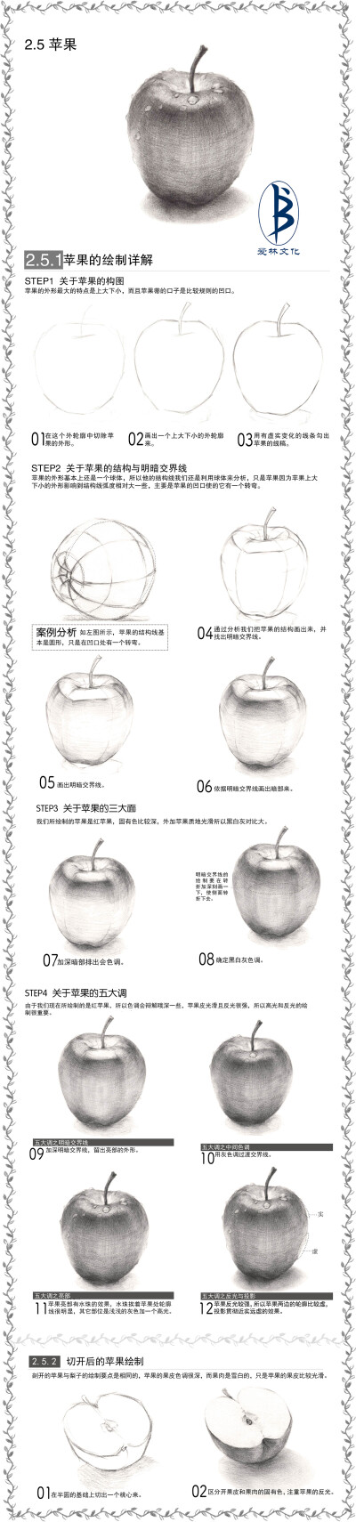 本案例摘自人民邮电出版社出版、爱林文化主编的《铅笔素描静物绘制详解》：爱林文化制作