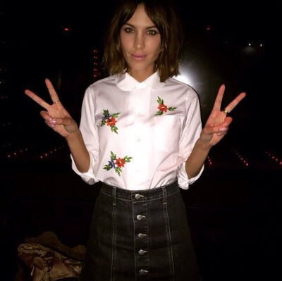 alexa chung 穿着和AG联乘系列 文艺