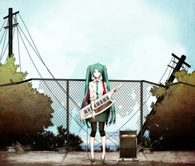 初音未来 miku 虚拟偶像 动漫 插画 唯美