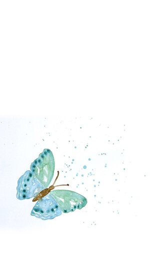 壁纸 蝴蝶 水彩 手绘