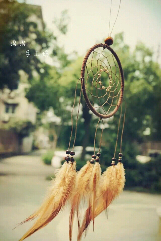 美美的捕梦网～带给你幸运～它能过滤噩梦～带来美梦～原创手工～*^_^*欢迎关注小铺：淡淡手工坊