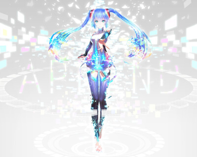 动漫 壁纸，二次元虚拟歌姬，V家初音