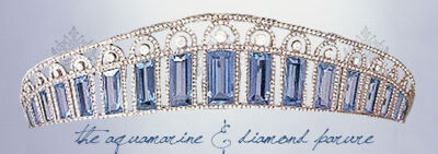 亚历山德拉·费奥多罗芙娜皇后（尼古拉二世）的海蓝宝石和钻石的皇冠